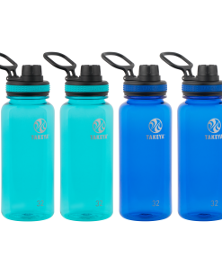 Tritan Water Bottle With Spout Lid (4 Pack)