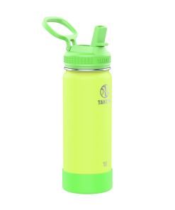 Actives Kids Glow In The Dark Water Bottle With Straw Lid