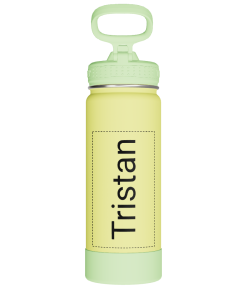 Actives Kids Glow In The Dark Water Bottle With Straw Lid - customized