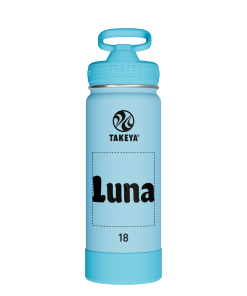 Actives Kids Glow In The Dark Water Bottle With Straw Lid - customized