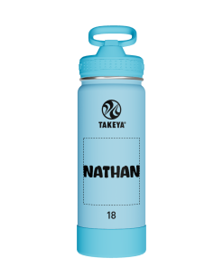 Actives Kids Glow In The Dark Water Bottle With Straw Lid - customized