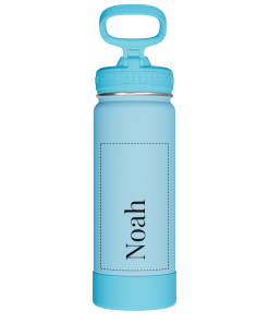Actives Kids Glow In The Dark Water Bottle With Straw Lid - customized
