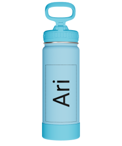 Actives Kids Glow In The Dark Water Bottle With Straw Lid - customized