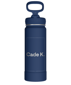 Actives Water Bottle With Straw Lid - customized