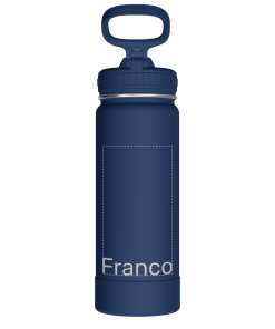 Actives Water Bottle With Straw Lid - customized