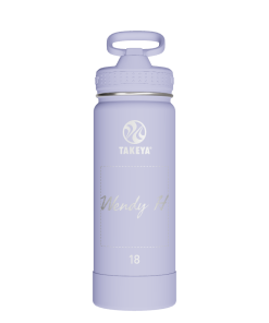 Actives Water Bottle With Straw Lid - customized