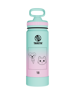 Actives Water Bottle With Straw Lid - customized