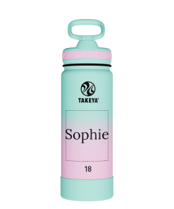 Actives Water Bottle With Straw Lid - customized