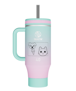 Straw Tumbler With Handle - customized