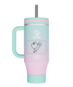 Straw Tumbler With Handle - customized