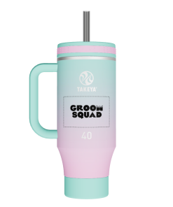 Straw Tumbler With Handle - customized